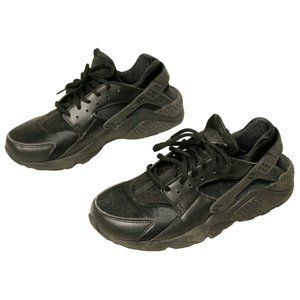Nike Air Huarache Running Shoes Solid Black sz 8 WMNS 634836-012 Womens